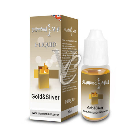 Gold and Silver Tobacco Flavour 10ml - Diamond Mist