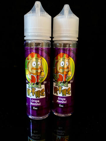 GRAPE MENTHOL BY MAD KING- 50ml - 0mg 50/50