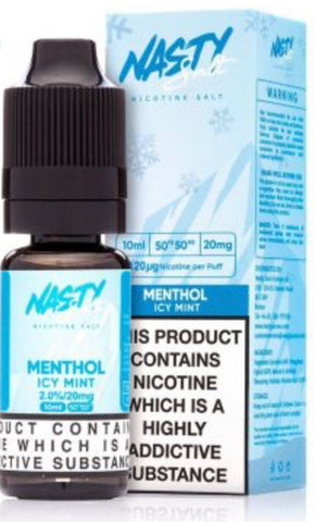 MENTHOL ICY MINT NIC SALT BY NASTY SALT 1.0%/10mg