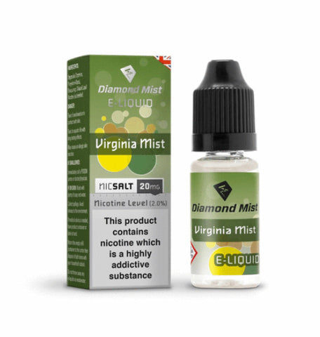 Virginia Mist Tobacco Nic Salt by Diamond Mist 20mg 10ml