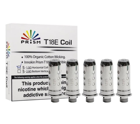 T18e coils 1.5 ohm 12-14w 5pk