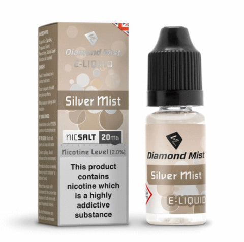 Silver Mist Tobacco Nic Salt by Diamond Mist 20mg 10ml